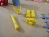 Vintage Dollhouse Furniture and Accessory Lot (37) Pieces Plastic