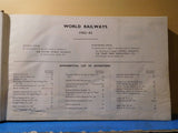 World Railways 1952-53 Second Edition Henry Sampson Damaged Hard Cover