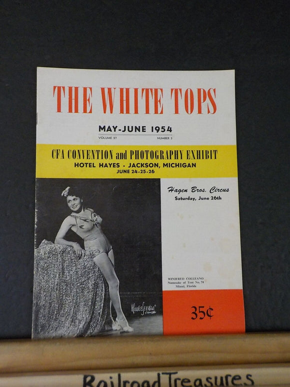 White Tops Circus Magazine 1954 May June Circus Chaplain