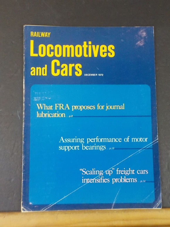 Railway Locomotives and Cars 1972 December Railway Scaling up freight cars Milw