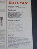 Railfan Magazine 1979 March Vol.2 # 9 Vermont Steam Diesel Alcos of Vancouver
