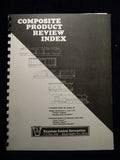 Composite Product Review Index 102 pages.  Spiral bound