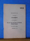 New York New Haven and Hartford Railroad Company Annual Report 1918