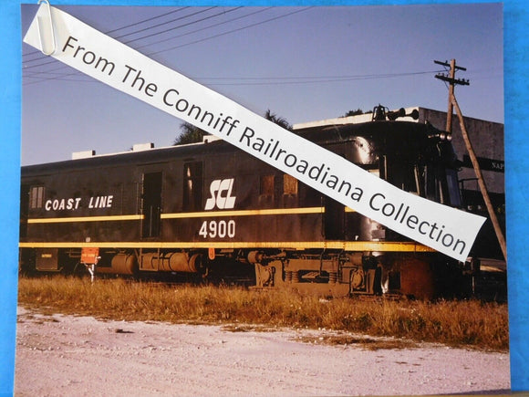 Photo Seaboard Coast Line Locomotive #4900 8X10 Color