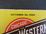 Chicago and Northwestern system public timetable 1955 October 30
