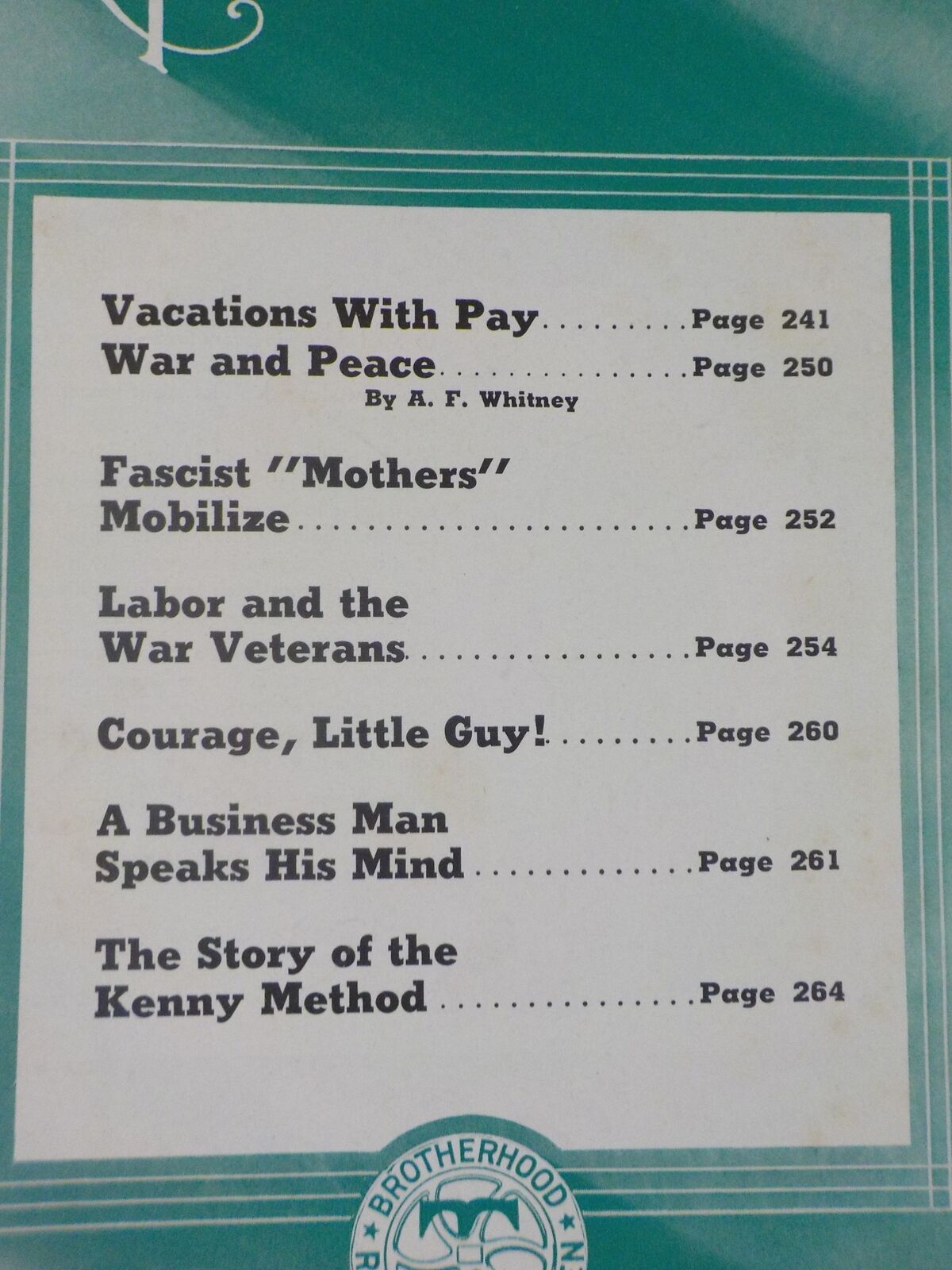 Railroad Trainman Magazine, the 1944 July Story of the Kenny Method ...
