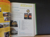 Railfan & Railroad Magazine Bound Volume 19 January - December 2000 Green