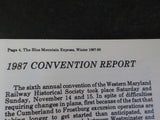 Blue Mountain Express 1987-88 Winter Western Maryland Railway Historical Sociery