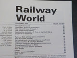 Railway World 1973 February Vol 34 No 393 Steam in Switzerland Report on acciden