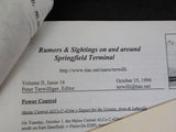 Rumors & Sightings on and around Springfield Terminal Vol 2 Issue 16 1996 Octobe