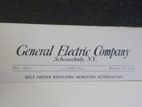 General Electric Company Supply Department Bulletin No 4738 1910 May Belt Driven