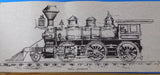 Print Mogul Locomotive Pen Drawing Copy 26 x 10