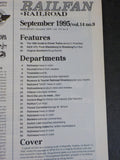 Railfan & Railroad Magazine 1995 September Chicago Central MARC E9s