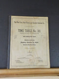 New York New Haven & Hartford RR Co. Employee Time Table #181 1954
