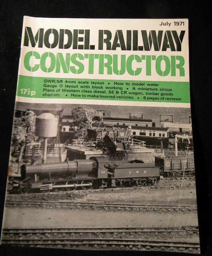 Model Railway Constructor 1971 July Make louvred vehicles Miniature ci ...