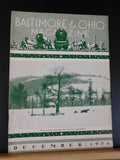 Baltimore & Ohio Employee Magazine 1934 December B&O cover Winter in Stony Creek