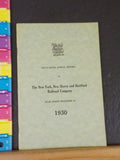 New York New Haven and Hartford Railroad Company Annual Report 1930 59th