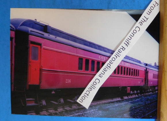 Photo Gulf Mobile & Ohio Passenger Car #216 8X11  Color GM&O