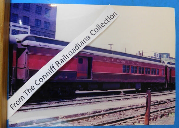 Photo Gulf Mobile & Ohio Passenger Car #2593 8X11 Color GM&O