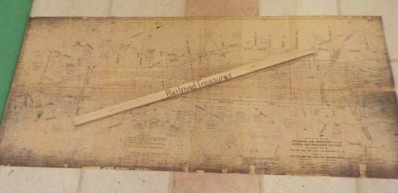Map NYNH&H Boston &  Providence maps Lot of 4 1915 Damage
