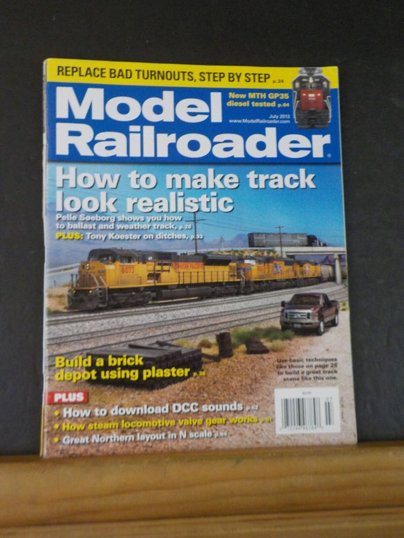 Model Railroader Magazine 2013 July How to make track look realistic