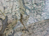 In The Maine Woods 1935 Edition Bangor and Aroostook Railroad MAP