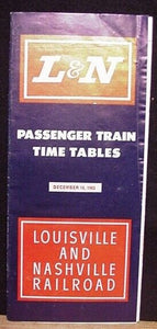 Louisville & Nashville public timetable 1965 December 18  L&N