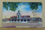 Postcard Union Station Oklahoma City Oklahoma.  Notice staining