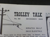 Trolley Talk #56 1965 December Scratch built Ohio electric. Differential car