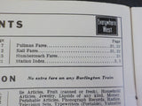 Burlington Route System Public Timetable 1965 May-October