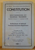 Brotherhood of Railroad Trainmen Constitution 1960 Trainmen Insurance Department