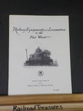 Railway Equipments and Locomotives in the Far West erhs #39