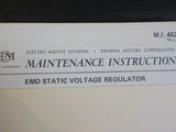 EMD Maintenance Instructions MI 4522 Rev A EMD static voltage regulator