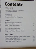Transit Canada Magazine Rail Transit 1976 March - April Light Rapid Transit