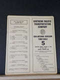 Southern Pacific Transportation Co Employee Timetable San Antonia Div #5 1976
