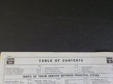 Burlington Route System Public Timetable 1953 Oct-1954 January