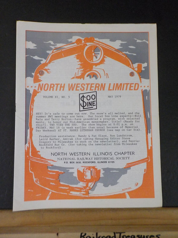 Northwestern Limited Vol 11 #5 May 1979 North Western Illinois Railway His
