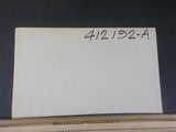 Blueprint PRR Passenger Cars Duct Between Blower & heating coail 412192