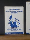 Jersey Central Lines Public  Timetable Lot of 3 1964 April 26 Mainline Seashore