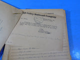 Lehigh Valley Railroad Land Appraisal and blueprints Mill Hollow Branch 1930s