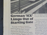 International Railway Traveler No 44 1991 July August GErman ICE limps out of st
