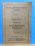 Norfolk and Western Railway 1917 Regulations Relief and Pension Department