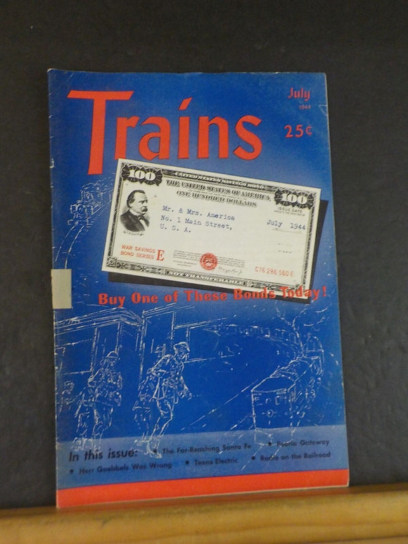 Trains Magazine 1944 July Peoria Gateway Texas Electric Kauai Island Sugar RR