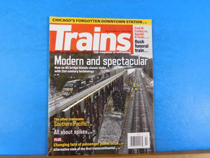 Trains Magazine 2019 February Modern Spectacular NS Bridge Southern Pacific Spik