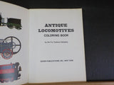 Antique Locomotives Coloring Book 43 outstanding drawings