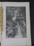 In The Maine Woods 1928 Edition Bangor and Aroostook Railroad NO MAP