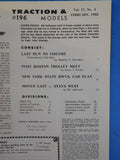 Traction & Models #196 1982 February Last run to Parkerburg NYS rys car plan