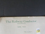 Railway Conductor, The V66 #6 June 1949 Little Red Caboose     Damaged