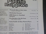 Pacific Rail News #278 1987 January Athol Idaho Ski Train 5 decades Nacozari