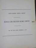 Norfolk and Western Railway Annual Report 42nd Year ended December 31 1937